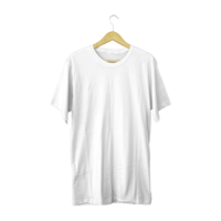 camiseta branca em branco para design de exibição de maquetes de vestuário de pano png