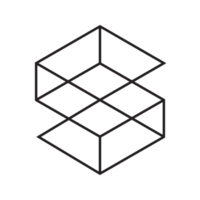 sinal geométrico de linha abstrata em formas de hexágono. coleção mínima de logotipos. ornamento simples para padrão. png