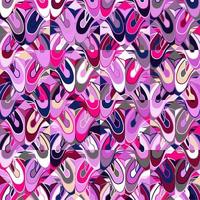 Abstract seamless pattern with liquid shapes. Pink and purple colors vector background.