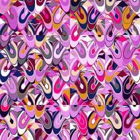 Abstract seamless pattern with liquid shapes. Pink and purple colors vector background.