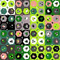 Vector abstract hexagonal colorful background.  Seamless pattern.