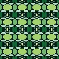 Vector geometric abstract seamless pattern in 70s style..