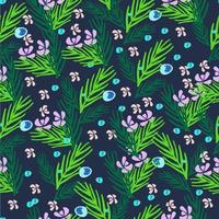 Hand drawn vector floral pattern. Tropical flowers, leaves and water bubbles.Seamless background for baby textile, surface, home interior, cover, fabric, wallpapers, print, gift wrap, decoupage.