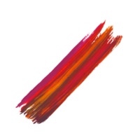 Scratches paint brush for design element. Abstract stroke painting mix acrylic color paint png