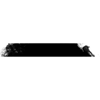 Walzenpinsel in schwarzen Tintenstrichen für den Kopierbereich im unteren Drittel. Kratzmaterial zum Zeichnen von Linien. png