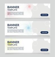 Developmental science research web banner design template. Vector flyer with text space. Advertising placard with customized copyspace. Printable poster for advertising