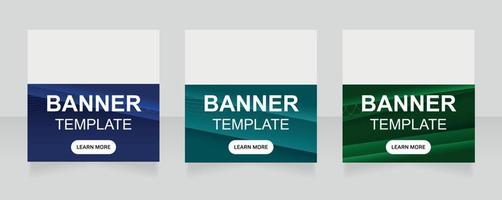 Dark color social media promotion web banner design template. Vector flyer with text space. Advertising placard with customized copyspace. Printable poster for advertising