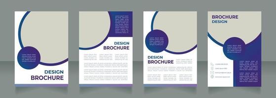 Medical diagnostics methods blank brochure design. Healthcare. Template set with copy space for text. Premade corporate reports collection. Editable 4 paper pages vector