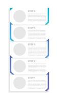 Cooperation contract infographic chart design template. Abstract infochart with editable contour. Instructional graphics with 5 step sequence. Visual data presentation vector