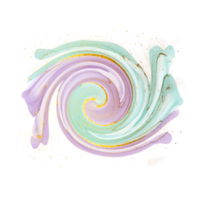 Natural luxury abstract fluid art painting in alcohol ink technique. Tender and dreamy wallpaper. Mixture of colors creating transparent waves and golden swirls. For posters, other printed materials png