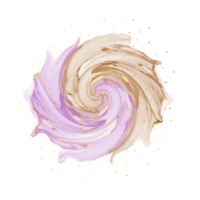 pintura de arte fluido abstracto de lujo natural en técnica de tinta de alcohol. fondo de pantalla tierno y soñador. mezcla de colores creando ondas transparentes y remolinos dorados. para carteles, otros materiales impresos png