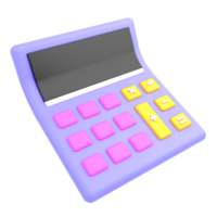 Calculadora de negocios icono 3D png