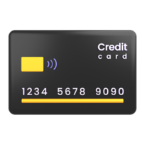 carta di credito icona 3d png