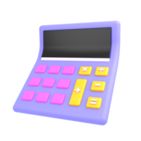 Calculadora de negocios icono 3D png