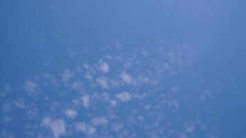 White cloud and blue sky background with copy space photo