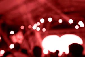 red light bokeh in concert blur background photo