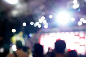 light bokeh in concert blur background photo