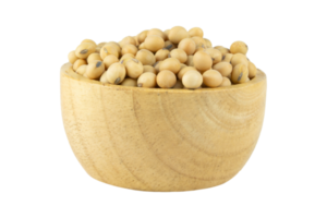 Soy beans in bowl wood png