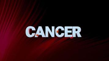 abridor de introducción de crecimiento de células cancerosas de texto de cáncer video