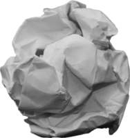 vita skrynkliga pappersbollar för designelement png