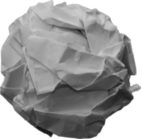 boules de papier froissé blanc pour élément de design png