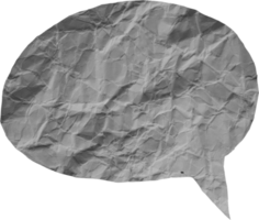 texture de papier froissé blanc pour texte bulle png