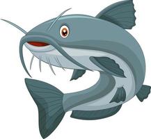 Cartoon catfish illustration vector