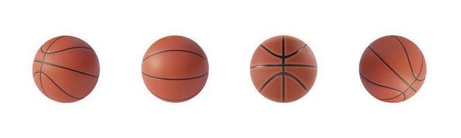 Basketball isolated on white background. 3d render photo