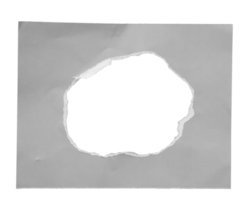 collection of torn paper with the curled ripped sides. a round black hole of torn on the white paper. realistic torn paper with the ripped edges for copy space and text. png