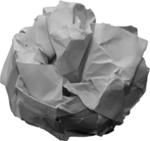 White crumpled paper balls for design element png