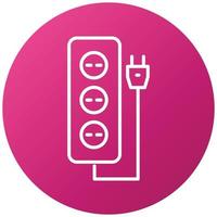 Extension Cord Icon Style vector