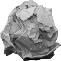 witte verfrommelde papieren ballen voor ontwerpelement png