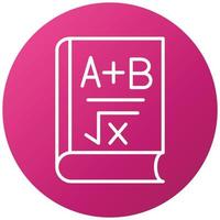 Algebra Book Icon Style vector