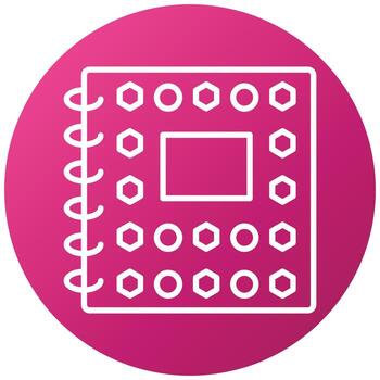 estilo de icono de cuaderno vector