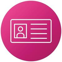 Library Card Icon Style vector