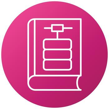 Library Database Icon Style vector