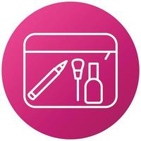 Makeup Container Icon Style vector