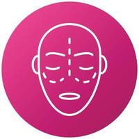 Cosmetic Surgery Icon Style vector