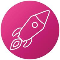 Rocket Icon Style vector