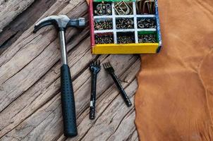 Leathercraft hand sewing tool set photo