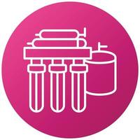 Water Filtration Icon Style vector