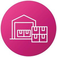 Warehouse Icon Style vector