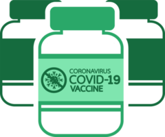 conception d'icône de vaccin contre le coronavirus covid-19 png