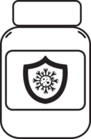 diseño de icono de vacuna coronavirus covid-19 png