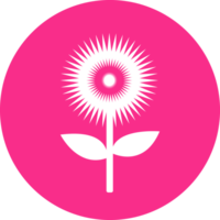 Flower icon flora sign symbol design png