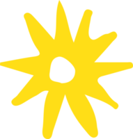 diseño de símbolo de signo de icono de estrella dibujado a mano png