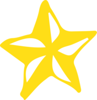 disegno di simbolo del segno dell'icona della stella disegnata a mano