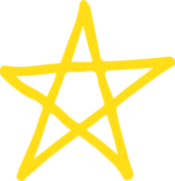 Hand Drawn Star icon sign symbol design png