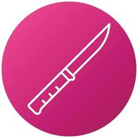 Fillet Knife Icon Style vector