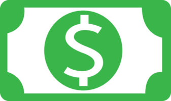 design de cifrão de ícone de dinheiro png
